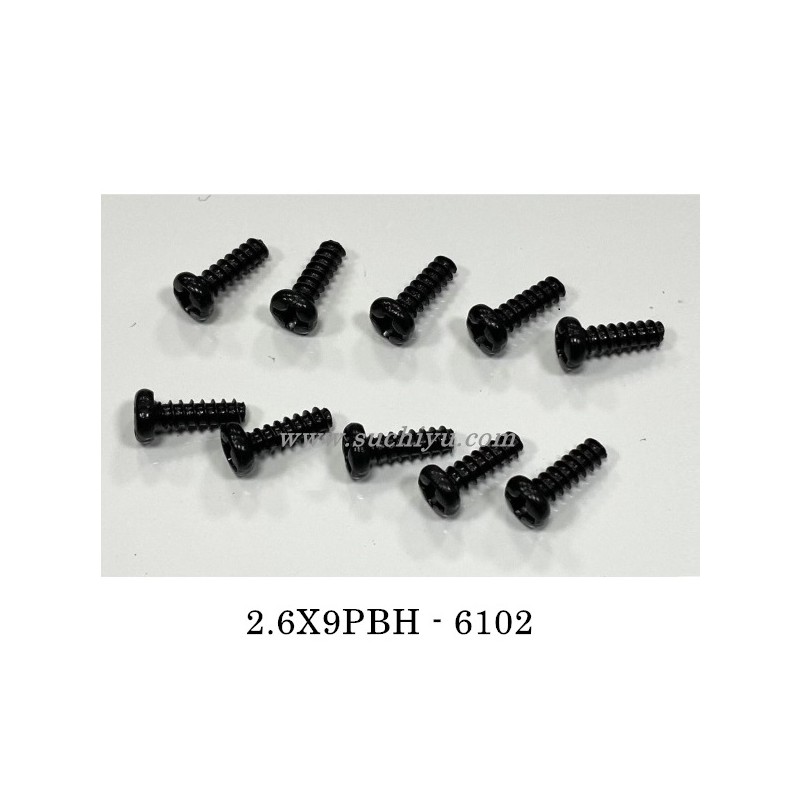 Suchiyu SCY 16303 Parts 6102 Screw 2.6X9PBH Suchiyu SCY 16303 Parts 6102 Screw 2.6X9PBH