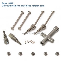 SCY 16106 PRO Upgrade Parts 6312 Metal Drive Shaft Kit