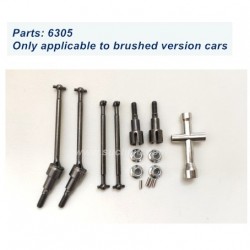 SCY 16104 Upgrade Parts-Metal Drive Shaft Kit 6305