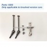 SCY 16106 PRO Upgrade Metal Parts 6303 Metal Front Drive Shaft