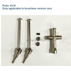 Parts 6310 Metal Front Drive Shaft For SCY 16103 PRO Upgrades