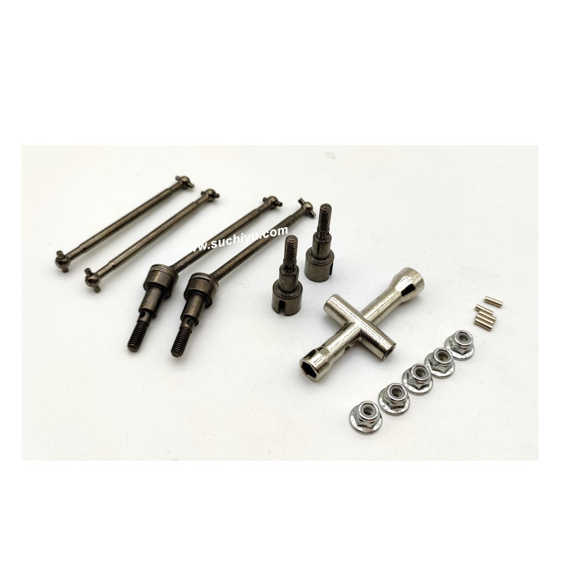 Suchiyu RC Car SCY-16102 Upgrade Parts 6305 Metal Drive Shaft Kit Suchiyu RC Car SCY-16102 Upgrade Parts 6305 Metal Drive Shaft Kit