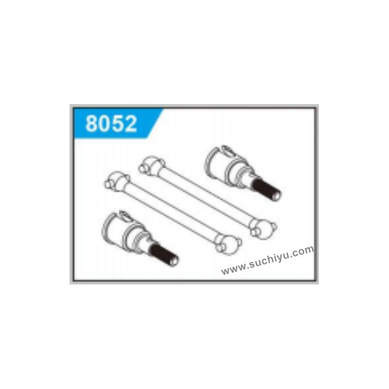 SCY 18102PRO Parts Metal Rear Drive Shaft 8052 SCY 18102PRO Parts Metal Rear Drive Shaft 8052