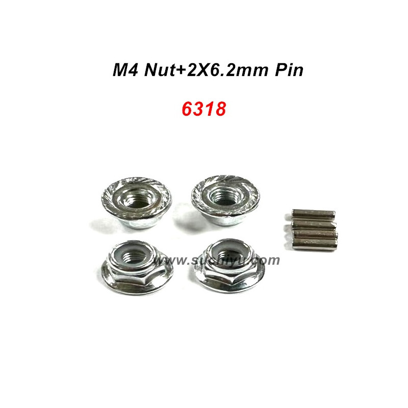 SCY 18101 18102 18108 Parts 6318 M4 Nut Kit SCY 18101 18102 18108 Parts 6318 M4 Nut Kit