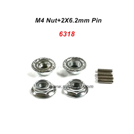 SCY 18101 18102 18108 Parts 6318 M4 Nut Kit