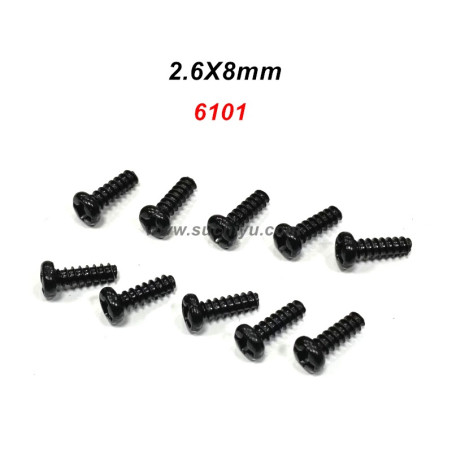SCY 18101 18102 18108 Parts 6101 Screw 2.6X8mm
