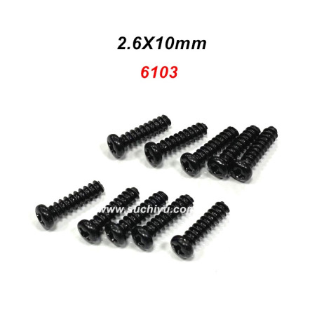 SCY 18101 18102 18108 Parts 6103 Screw 2.6X10mm