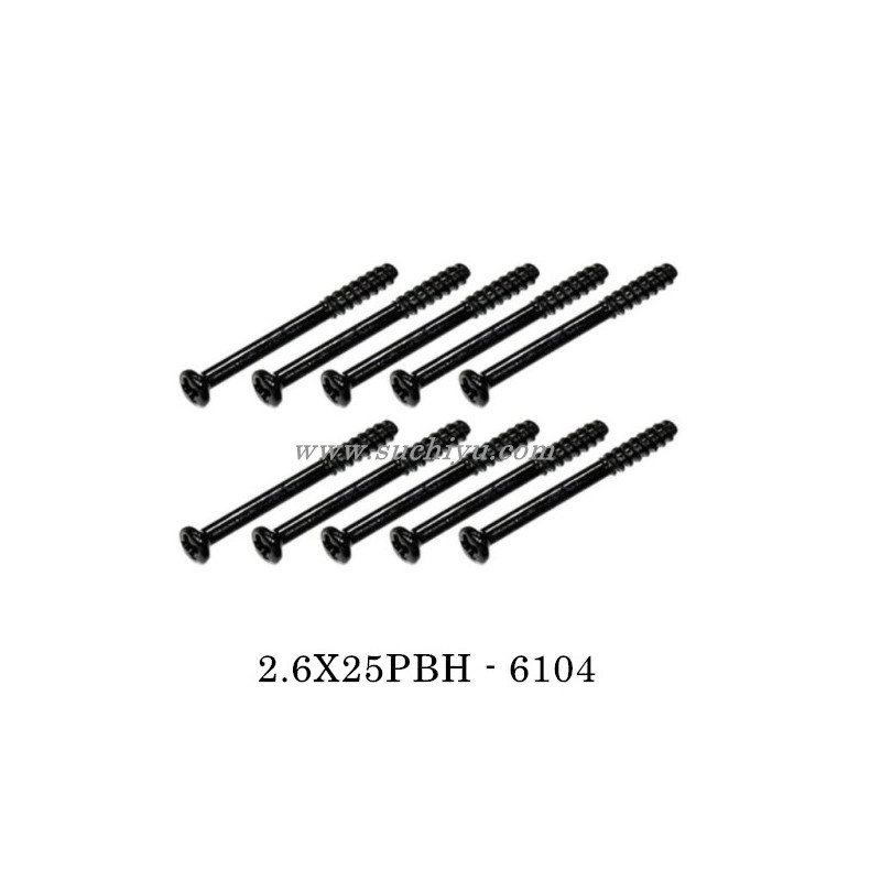 SCY 16307PRO Parts 6104 2.6X25PBH Screw SCY 16307PRO Parts 6104 2.6X25PBH Screw