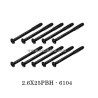 SCY 16307PRO Parts 6104 2.6X25PBH Screw