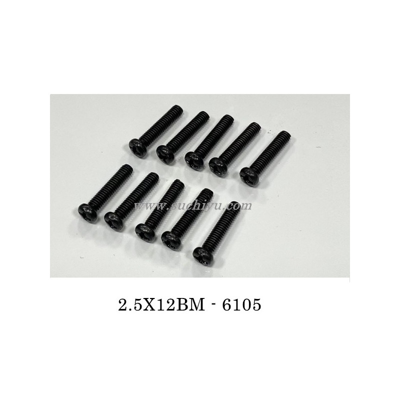 SCY 16307PRO Parts 6105 2.5X12mm Screw SCY 16307PRO Parts 6105 2.5X12mm Screw
