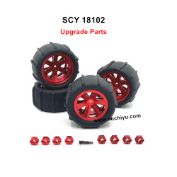 SCY 18102 Parts Upgrade Metal Beach Tires